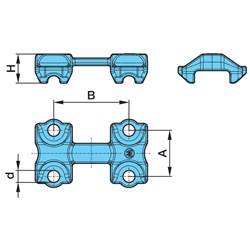 SPRING PLATE AL2 WELDED SEATS