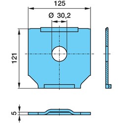 BPW PLATE WEAR AL/SL ALIGN HANGER