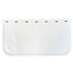 13" DROP X 24" WIDE WHITE MUDFLAP PLAIN