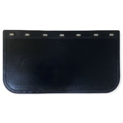 13" DROP X 24" WIDE BLACK MUDFLAP