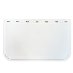 15" DROP X 24" WIDE WHITE MUDFLAP PLAIN