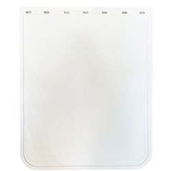 30" DROP X 24" WIDE WHITE MUDFLAP PLAIN