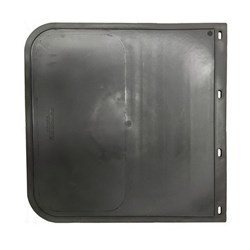 18" DROP X 18" WIDE BLACK MUDFLAP