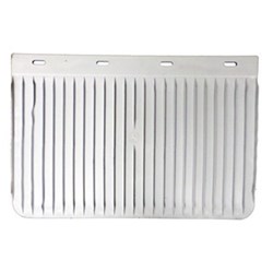 12"L X 18"W WHITE MUDFLAP PLAIN A/SPRAY