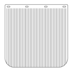 24" DROP X 24" WIDE ANTI SPRAY MUDFLAP