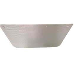 ANTI SPRAY RIBBED MUDFLAP 18"X 24" WHITE