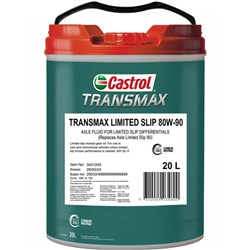 CASTROL TRANSMAX LIMITED SLIP 80W-90 20L