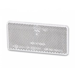 WHITE 94MM X 44MM STICK ON REFLECTOR