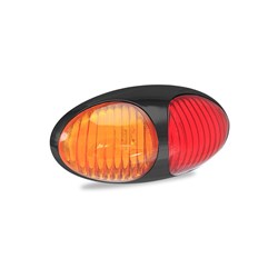 LED AUTOLAMPS 37 SERIES 12-24V AMBER/RED SIDE MARKER LAMP