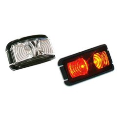 RED AMBER 2 LED MARKER LAMP CLEAR LENS