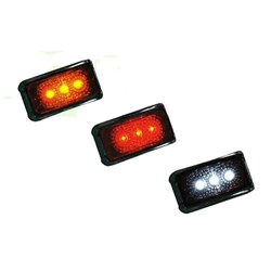 RED 3 LED MARKER LAMP CLEAR LENS