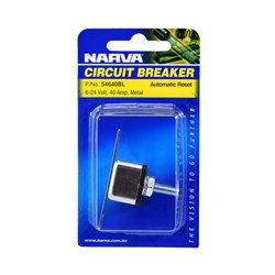 NARVA 40A C/BREAKER AUTO RESET 90'BK
