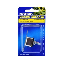NARVA 50A C/BREAKER AUTO RESET 90'BK