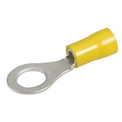 NARVA RING TERMINAL YELLOW 8 4MM