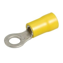 NARVA RING TERMINAL YELLOW 5MM 100
