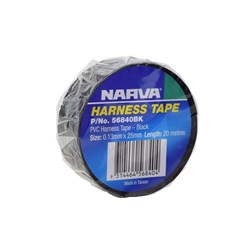 NARVA PVC HARNESS TAPE BLK 25MM