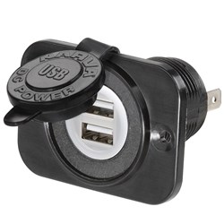 NARVA DUAL USB SINGLE SOCKET F/MOUNT