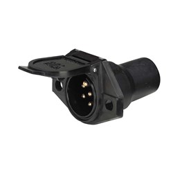 NARVA 7PIN H/DUTY PLASTIC SKT W/BOOT