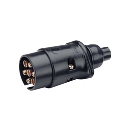 NARVA 7 PIN LARGE ROUND PLASTIC PLUG 1PK