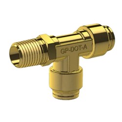 3/8 X 1/4 SWIVEL MALE RUN TEE