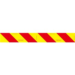 RH SIGN ZEBRA 800MMX100MM CLASS 1 DECAL