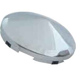 8-5/8" CHROME POINTED 4 CUT OUT HUB CAP