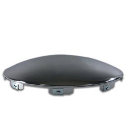 11" CHROME EURO 10 CUT OUT FRONT HUB CAP