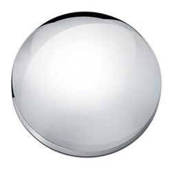 8" CHROME PLAIN HUB CAP