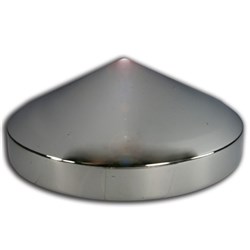 8" CHROME POINTED CENTRE HUB CAP