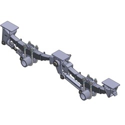 KIT SUSPENSION TANDEM 48" ROR LOW 5"